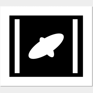 GIMBAL UFO / UAP Graphic (White) Posters and Art